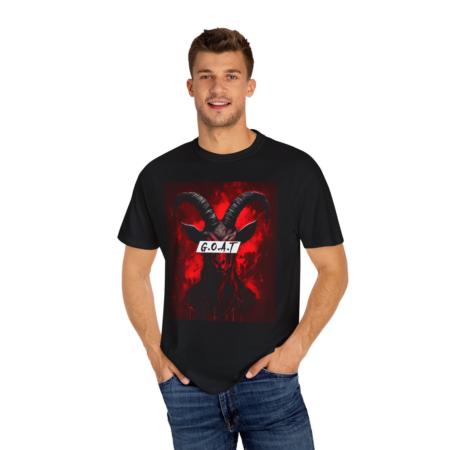 The Goat Graphic Tee Goat Tshirt Shirt Unisex Garment-Dyed T-shirt