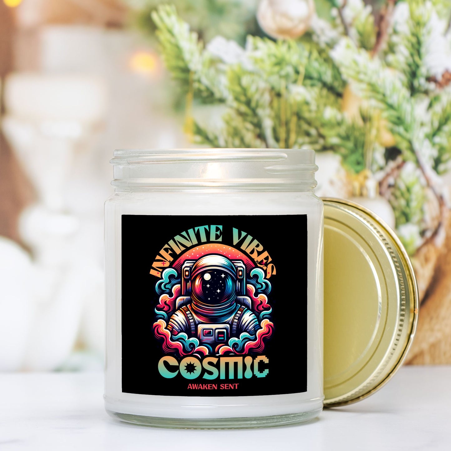 Infinite Vibes Scent Candle Clear Jar 9oz