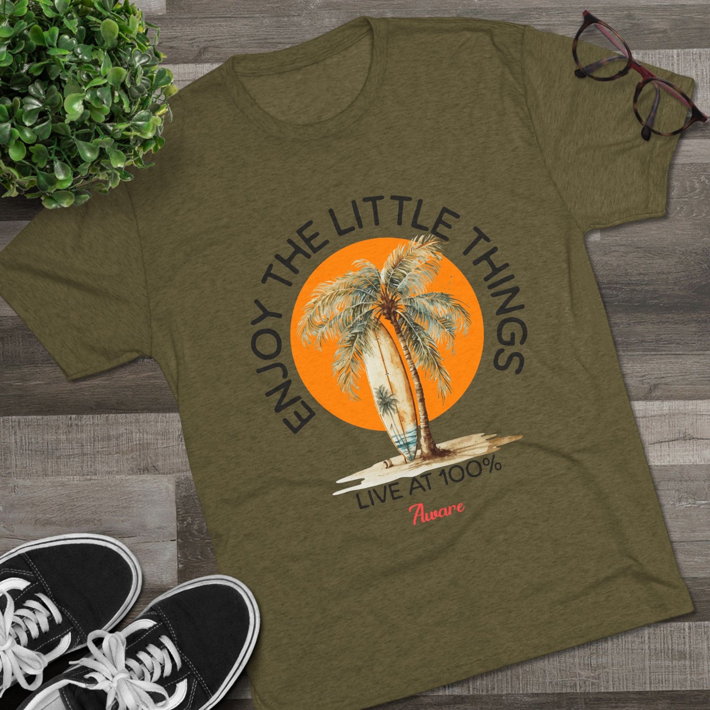 Tri-Blend Tee - Enjoy the Little Things Design