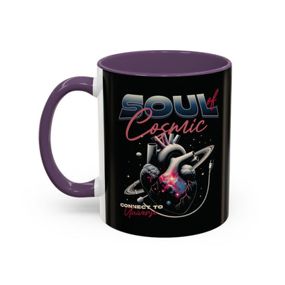 Cosmic Vibes Accent Coffee Mug - 11 & 15oz Ceramic Cup for Space Lovers and Gift Giving