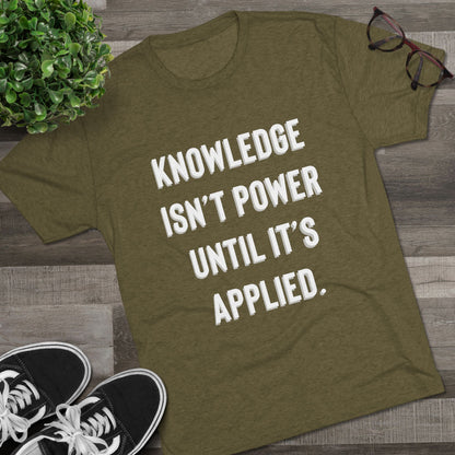 Knowledge Unisex Tri-Blend Crew Tee