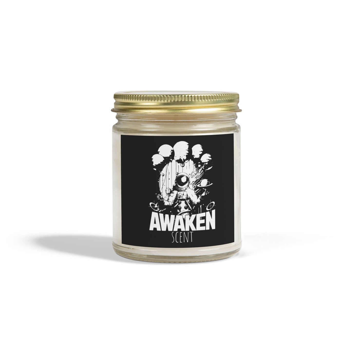 Awaken Scented Candle - Coconut Apricot Wax (4oz, 9oz) - Aromatherapy for Mindfulness & Relaxation