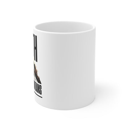 Inspirational Mountain Mug – "Faith Can Move Mountains" – 11oz Coffee Cup for Motivational Moments