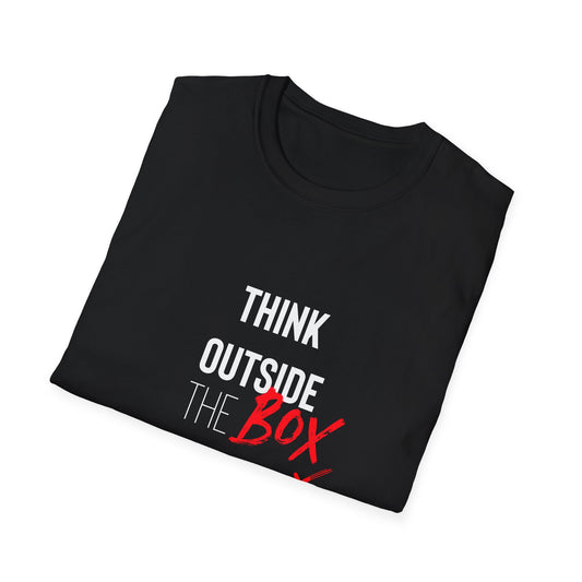 Think Outside The Box Tshirt Unisex Softstyle T-Shirt