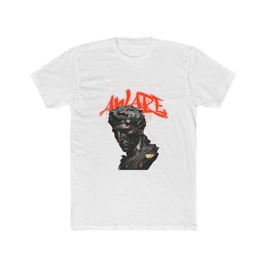 AWARE Graphic T shirt Unisex Cotton Crew Tee