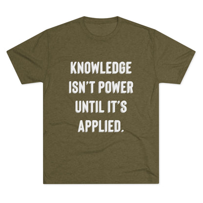 Knowledge Unisex Tri-Blend Crew Tee