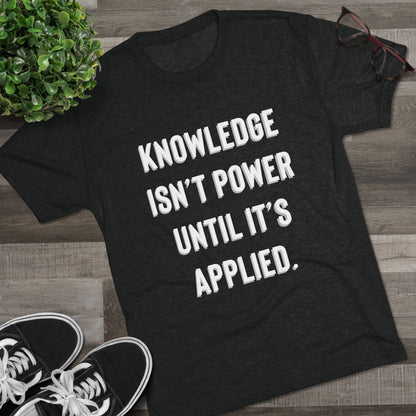Knowledge Unisex Tri-Blend Crew Tee