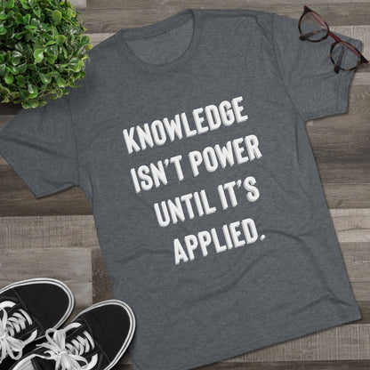 Knowledge Unisex Tri-Blend Crew Tee