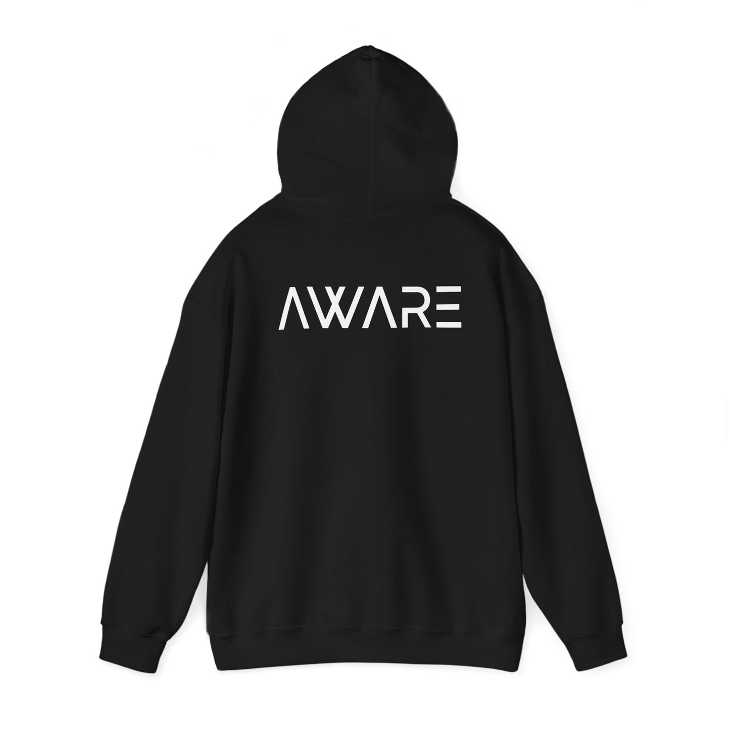 A Aware Graphic Letter Unisex Heavy Blend™ Hooded Sweatshirt