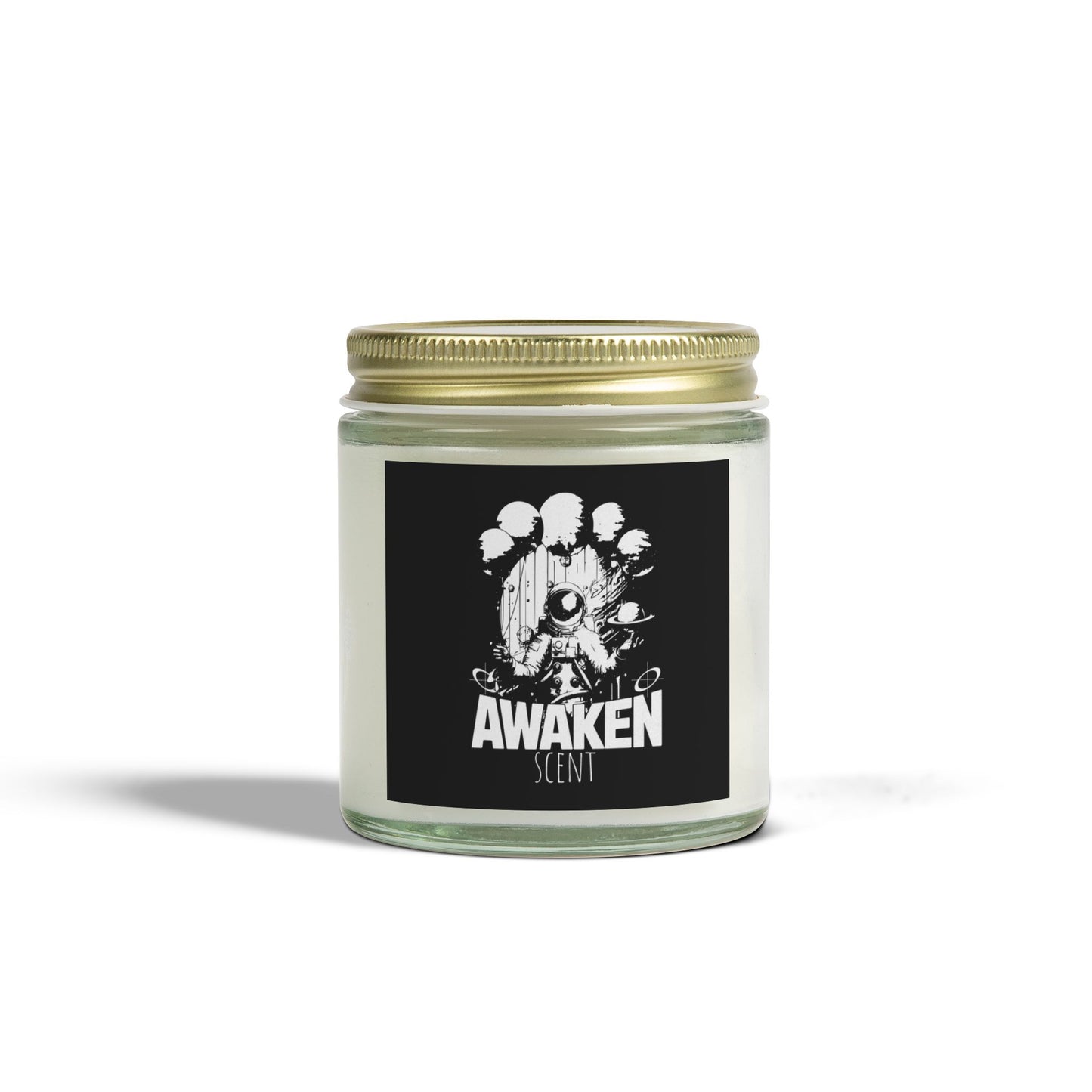 Awaken Scented Candle - Coconut Apricot Wax (4oz, 9oz) - Aromatherapy for Mindfulness & Relaxation