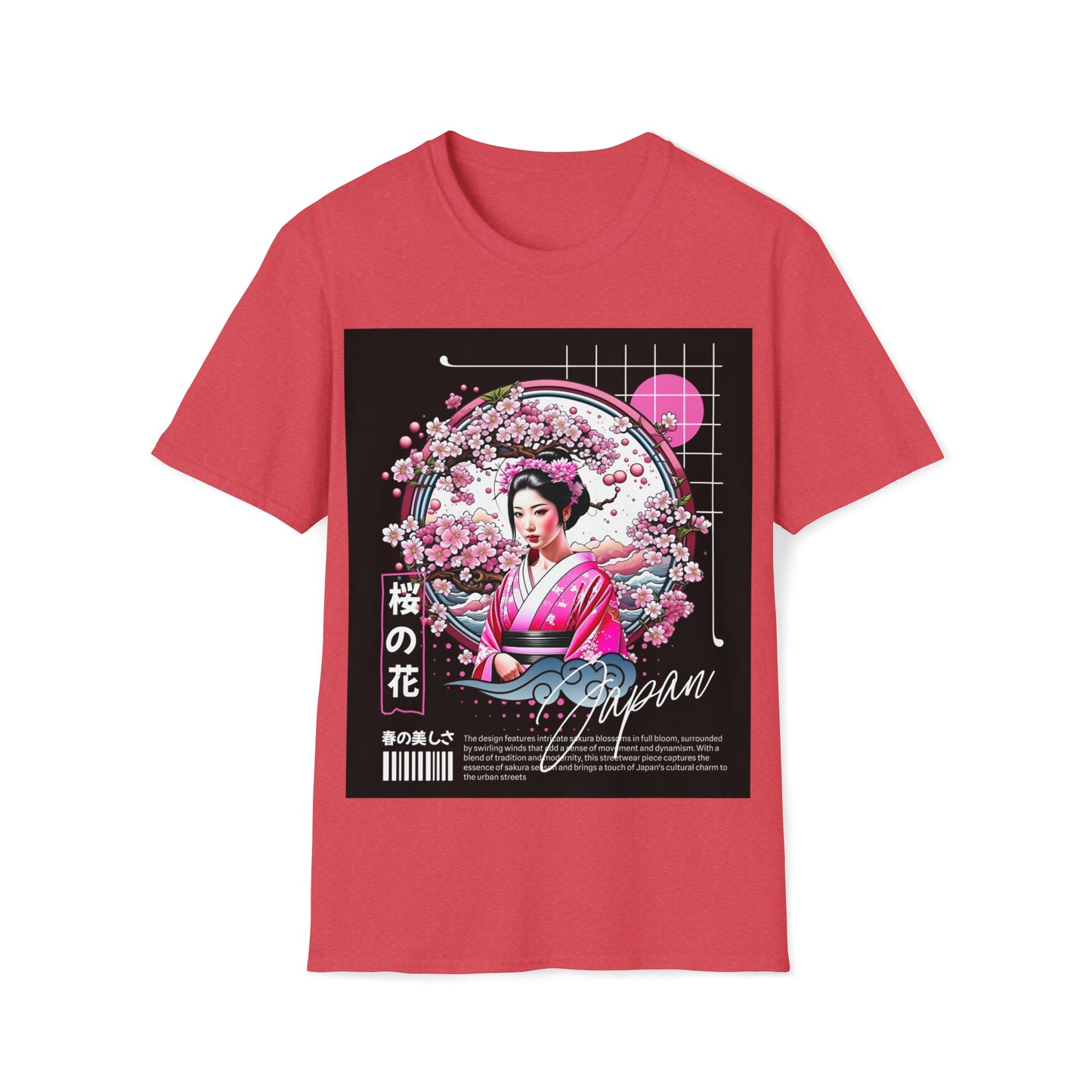 Japan Graphic Tshirt Cotton Unisex Softstyle T-Shirt