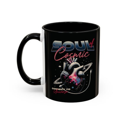 Cosmic Vibes Accent Coffee Mug - 11 & 15oz Ceramic Cup for Space Lovers and Gift Giving