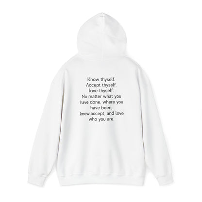 Aware Graphic Letter Unisex Heavy Blend™ Hooded Sweatshirt