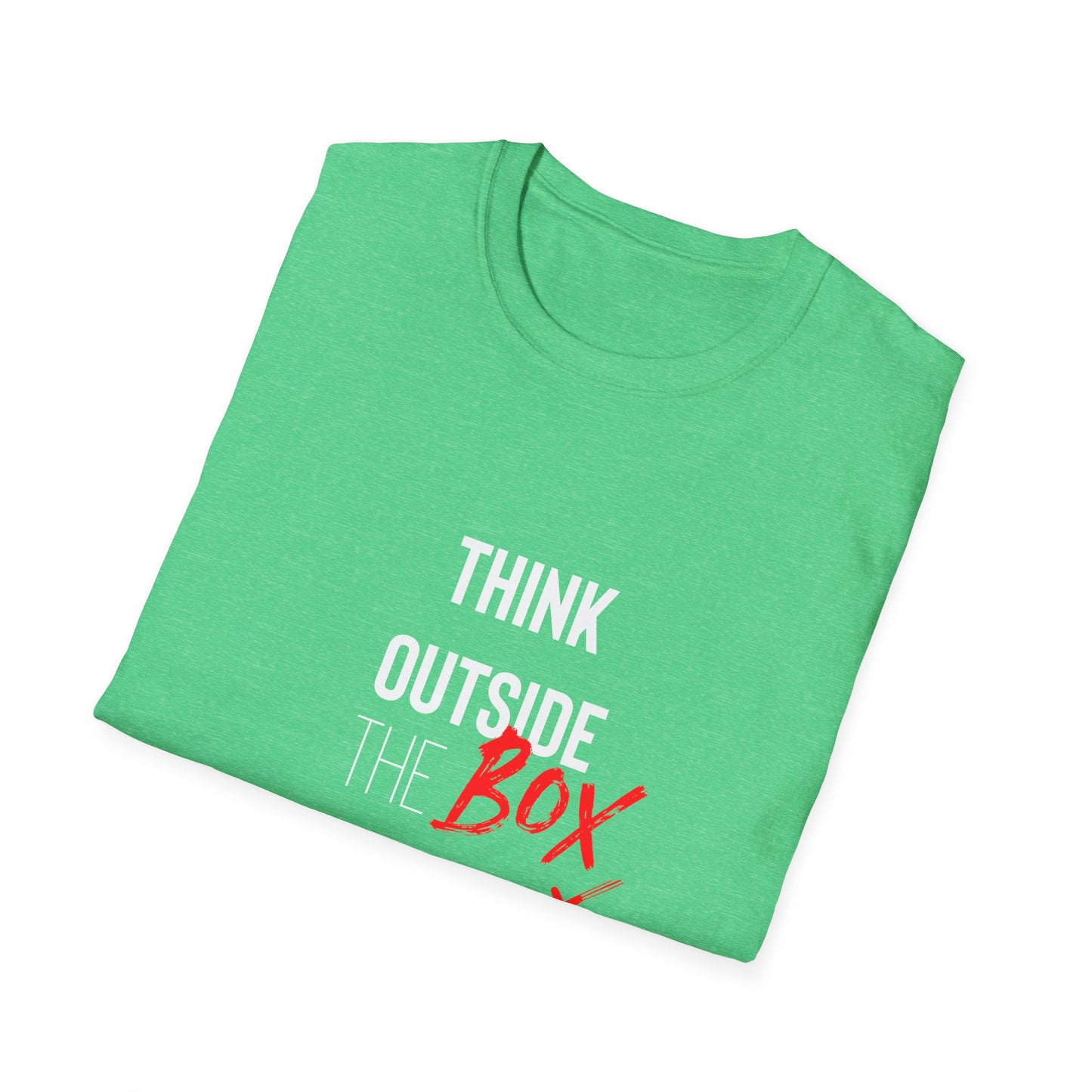 Think Outside The Box Tshirt Unisex Softstyle T-Shirt