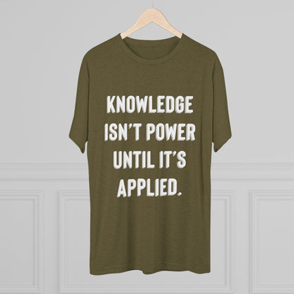Knowledge Unisex Tri-Blend Crew Tee