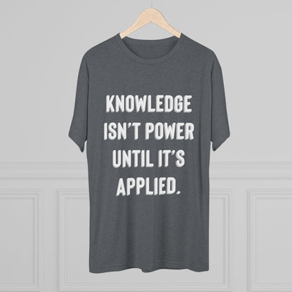 Knowledge Unisex Tri-Blend Crew Tee