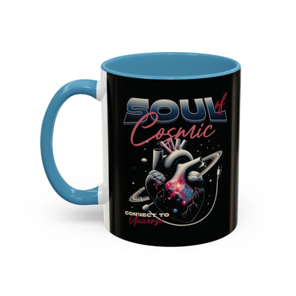 Cosmic Vibes Accent Coffee Mug - 11 & 15oz Ceramic Cup for Space Lovers and Gift Giving