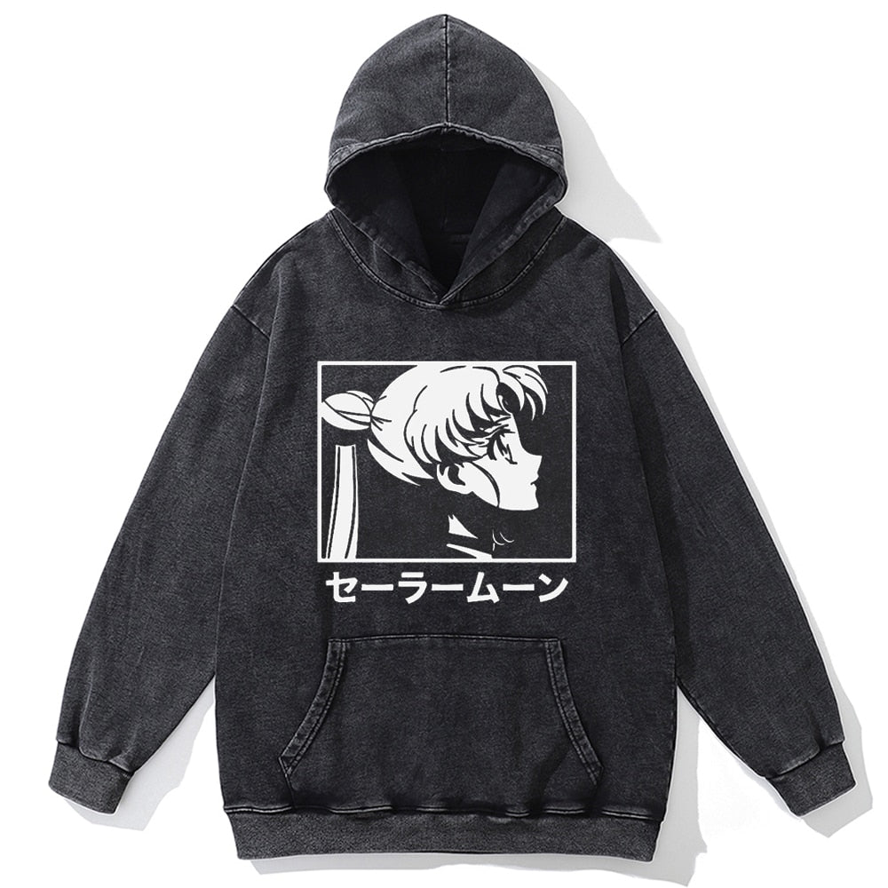 Autumn Fashion Long Sleeve Men Hoody Harajuku Sailor Moon Graphic Hoodies Sweatshirt Oversized Vintage Pullover Anime Hoodie