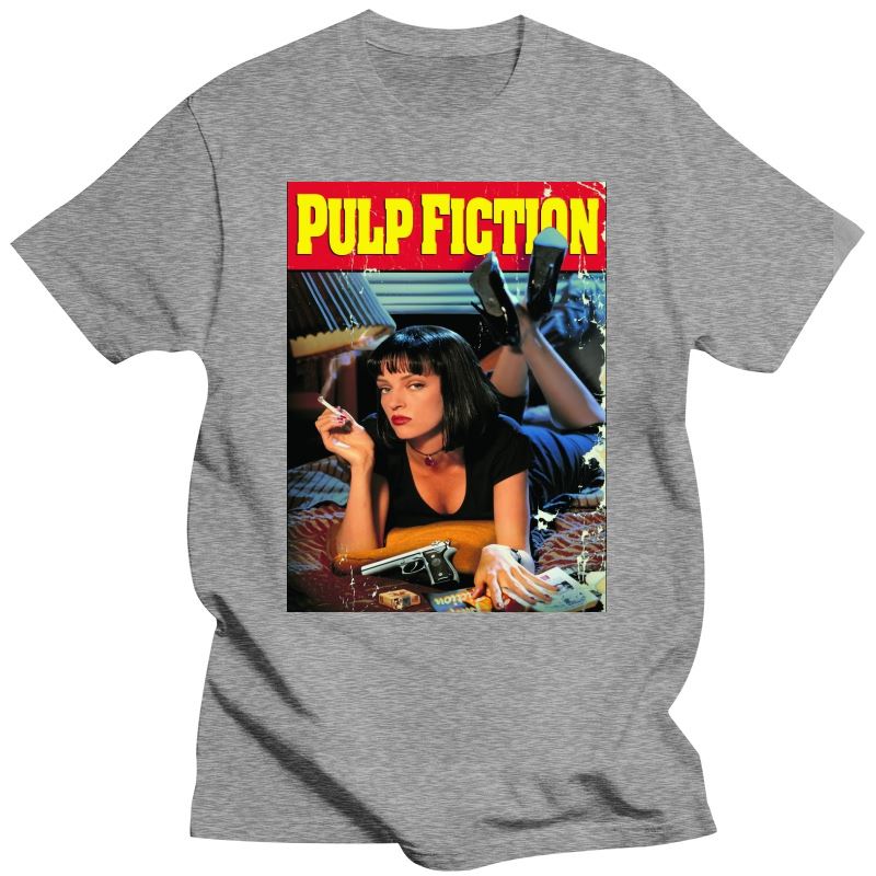 Pulp Fiction Poster T-Shirts 1994 Quentin Tarantino Tops Graphic Streetwear