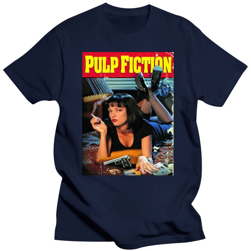 Pulp Fiction Poster T-Shirts 1994 Quentin Tarantino Tops Graphic Streetwear