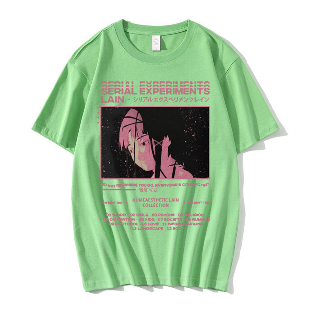 Anime Serial Experiments Lain Graphic T Shirts