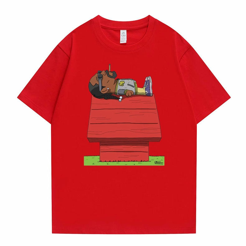 Anime Snoop Dogg Graphic T Shirt