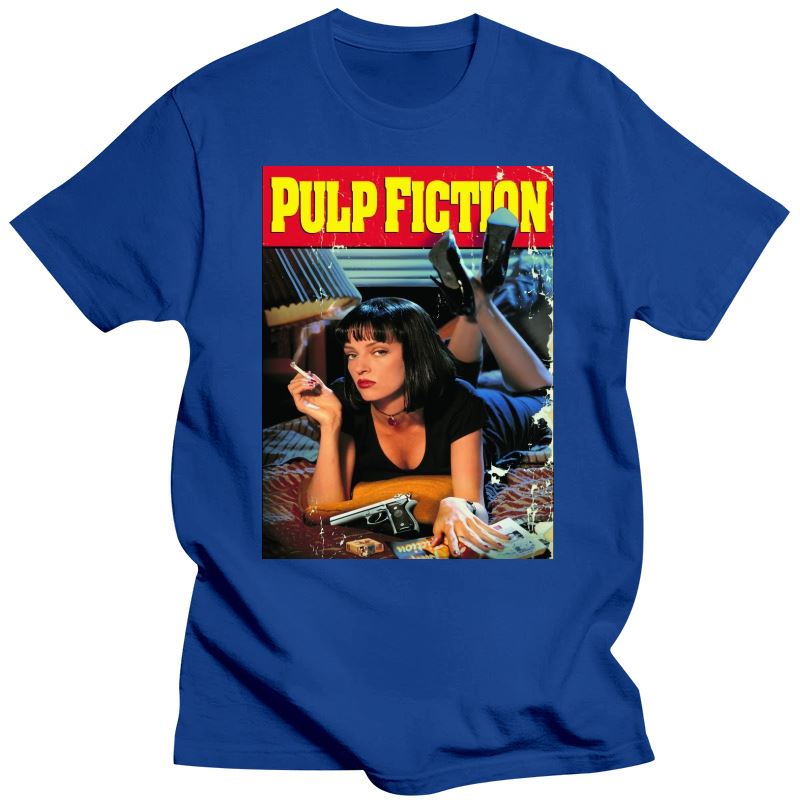 Pulp Fiction Poster T-Shirts 1994 Quentin Tarantino Tops Graphic Streetwear