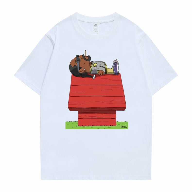 Anime Snoop Dogg Graphic T Shirt